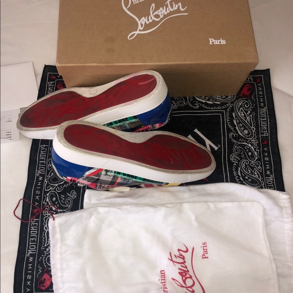 Christian Louboutin sneakers multicolor size 11 US - Picture 4 of 4